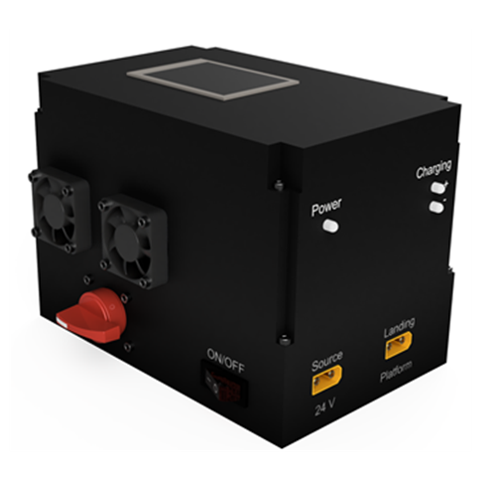 UAS Smart Charger automatisches Laden von Drohnen Akkus in Ladestation